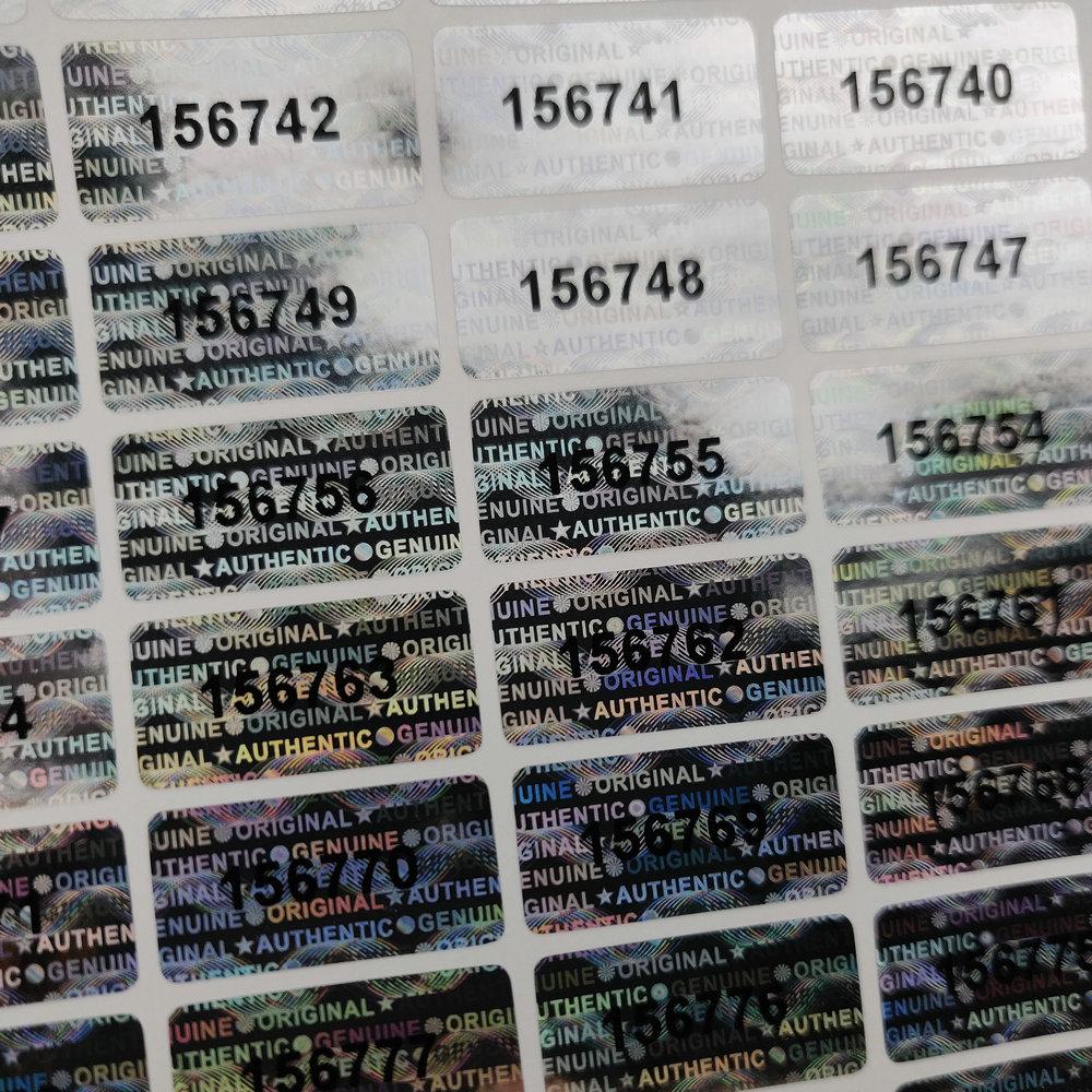 Gjob 98 Adet 2cm x 1cm Hologramlı Garanti Etiketi Seri Numaralı Kurcalamaya Karşı Koruma